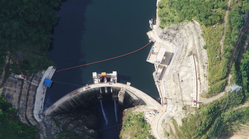 Kimbusanga hydropower station in Congo